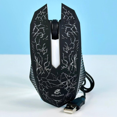 Мишка компютерна дротова JEQANG JM-813 ігрова (Чорний)