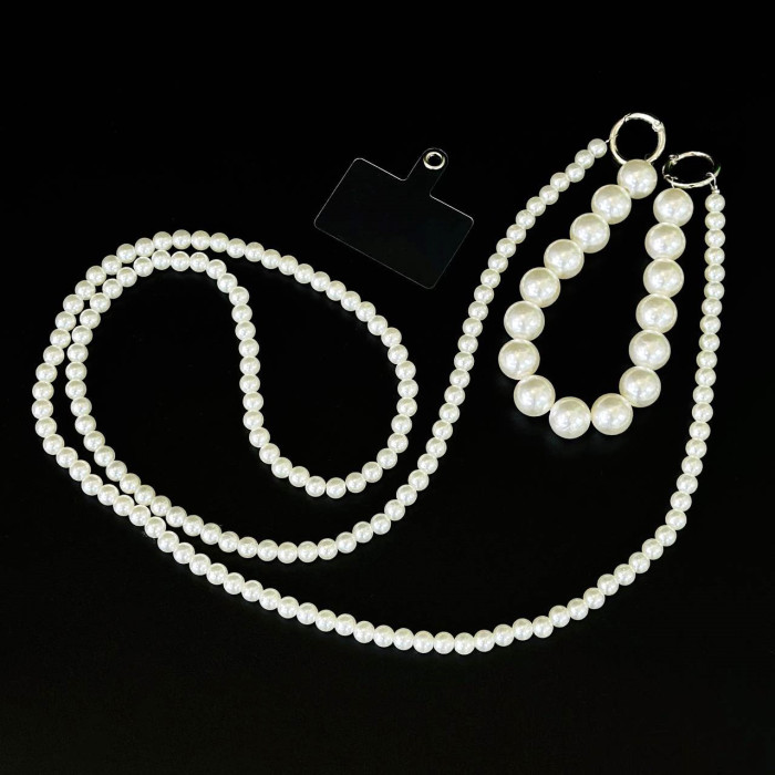 Ремінець-браслет Перлина 2в1 для телефону 120 см (Білий) Ремінець-браслет Перлина 2в1 для телефону 120 см (Білий)