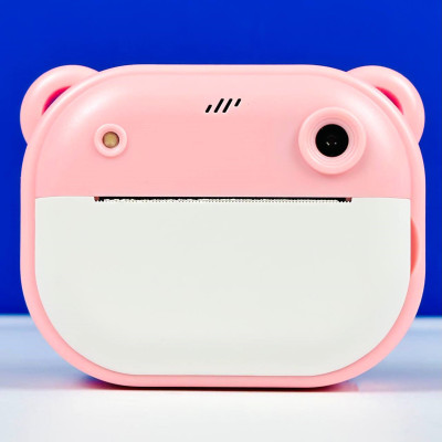 Дитяча фотокамера Teddy Y600 із функцією друку та камерою (Рожевий)