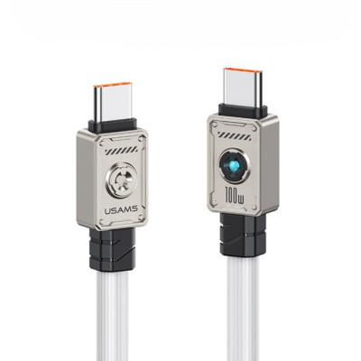Кабель Type-C to Type-C Usams US-SJ684 100W 1.2m (Білий)