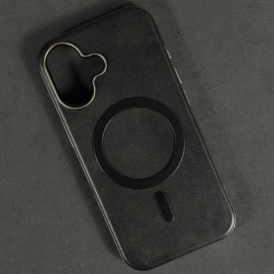 Накладка Leather Magnetic Case with Metal Frame IPhone 17 (5)