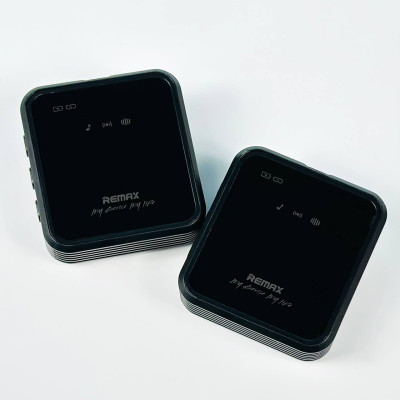 Мікрофон петличний Remax K12 Square One-to-Two Type-C (Чорний)