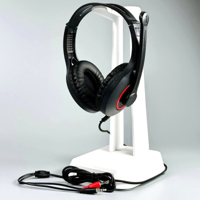 Навушники комп'ютерні дротові Jedel JD-810 з мікрофоном 3.5*2 (Чорний)