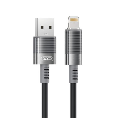 Кабель Lightning XO NB282 Brushed Silicone 6A 1m (Чорний)